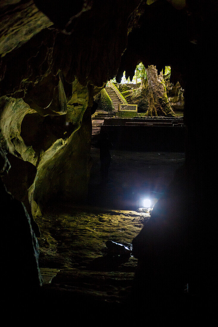 Interior Of Cave Entrance On Java, Indonesia