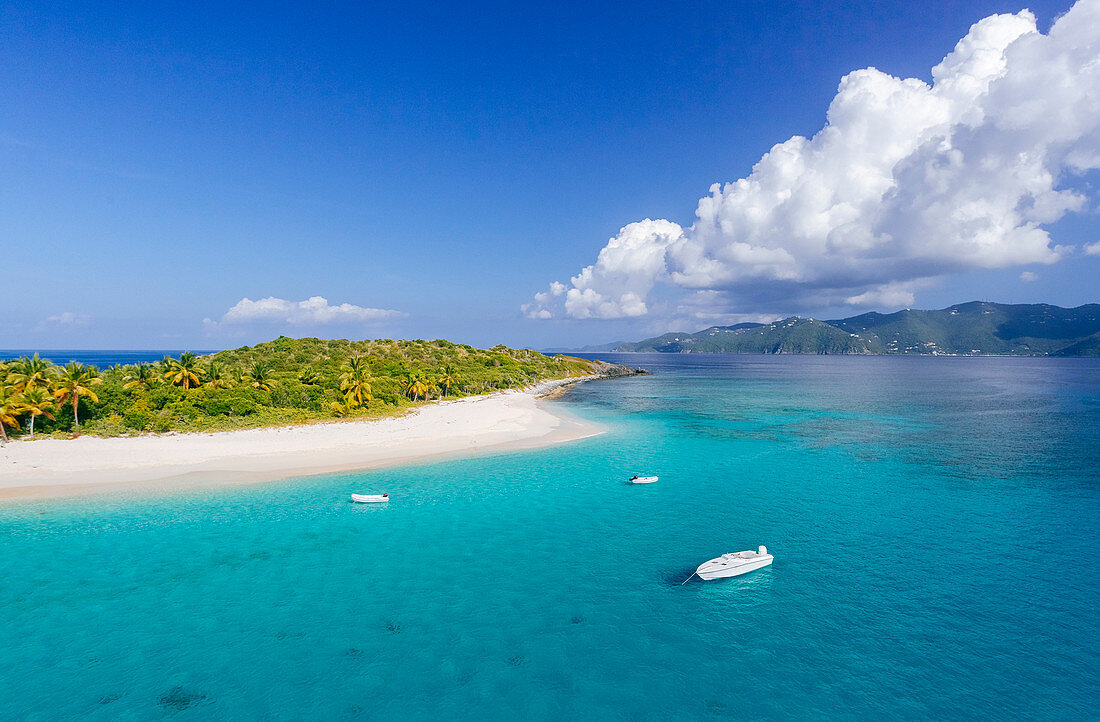 Sandy Spit Off An Uninhabited Islet Of The British Virgin Islands In The Caribbean