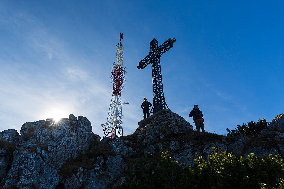 Emperor Franz Josef Cross on Mount Katrin, Bad Ischl, Salzkammergut, Upper Austria, Austria, Europe