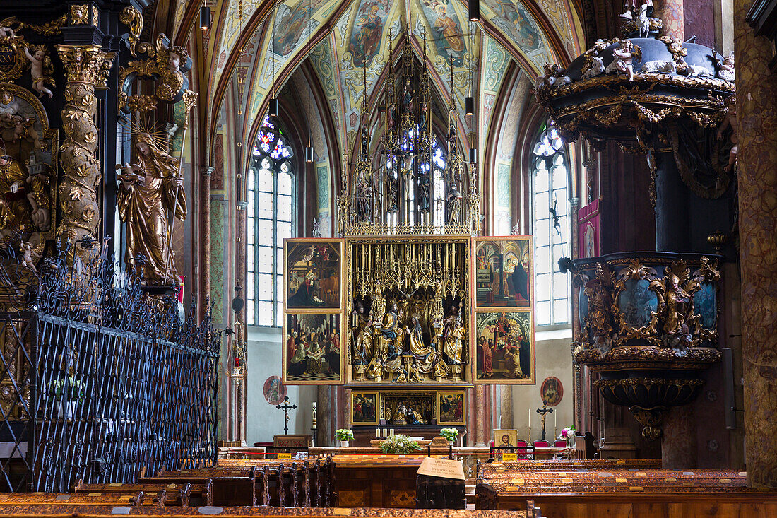 Flügelaltar von Michael Pacher, St. Wolfgang am Wolfgangsee, Oberösterreich, Österreich, Europa