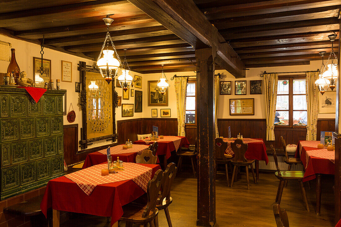 Lounge in Gasthaus Veit, Goessl, Bad Aussee, Styria, Austria, Europe