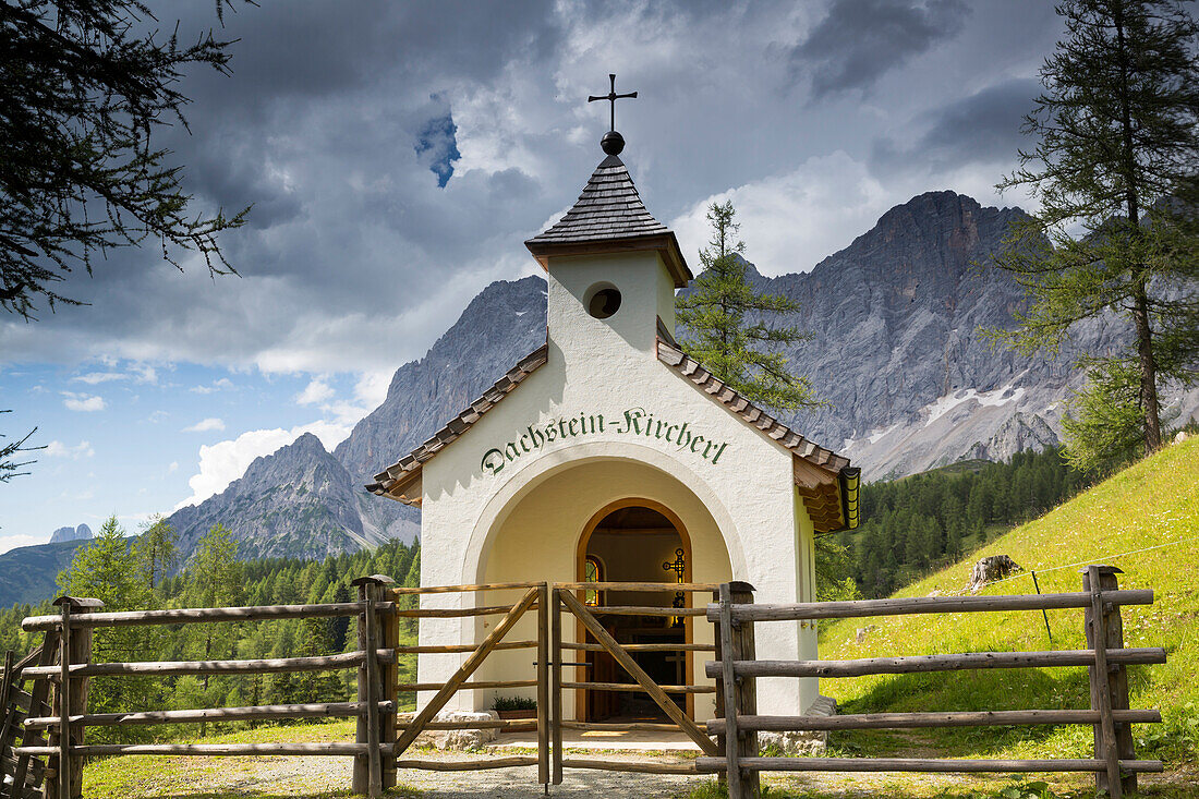 Dachstein chapel, Brandalm, Dachstein area, Styria, Austria, Europe