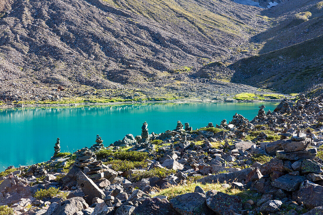 Blaue Lacke, Sulzenautal, Stubaital, Tirol, Österreich, Europa