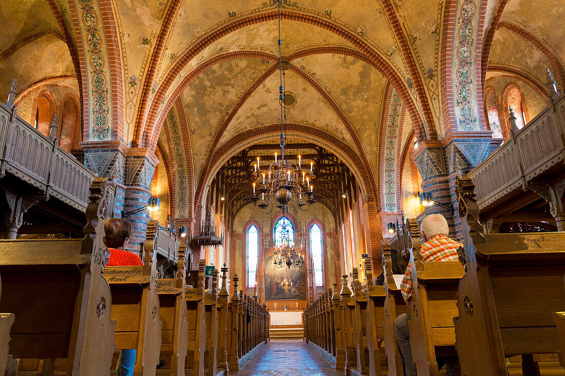 Plau am See, church St. Marien, concert, Müritz, Mecklenburg lakes, Mecklenburg lake district, Plau am See, Mecklenburg-West Pomerania, Germany, Europe