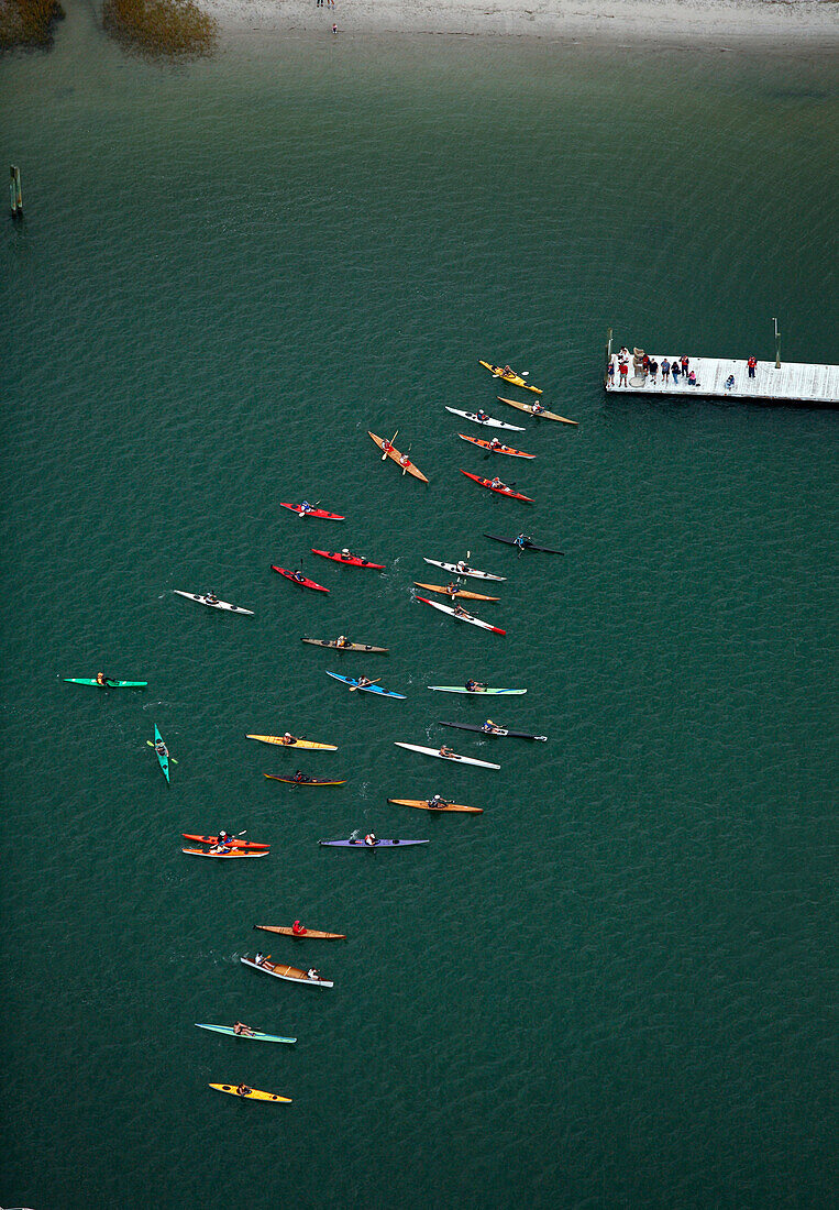 12.7.08 - Aerials of Kayak race at Wrightsville Beach, NC