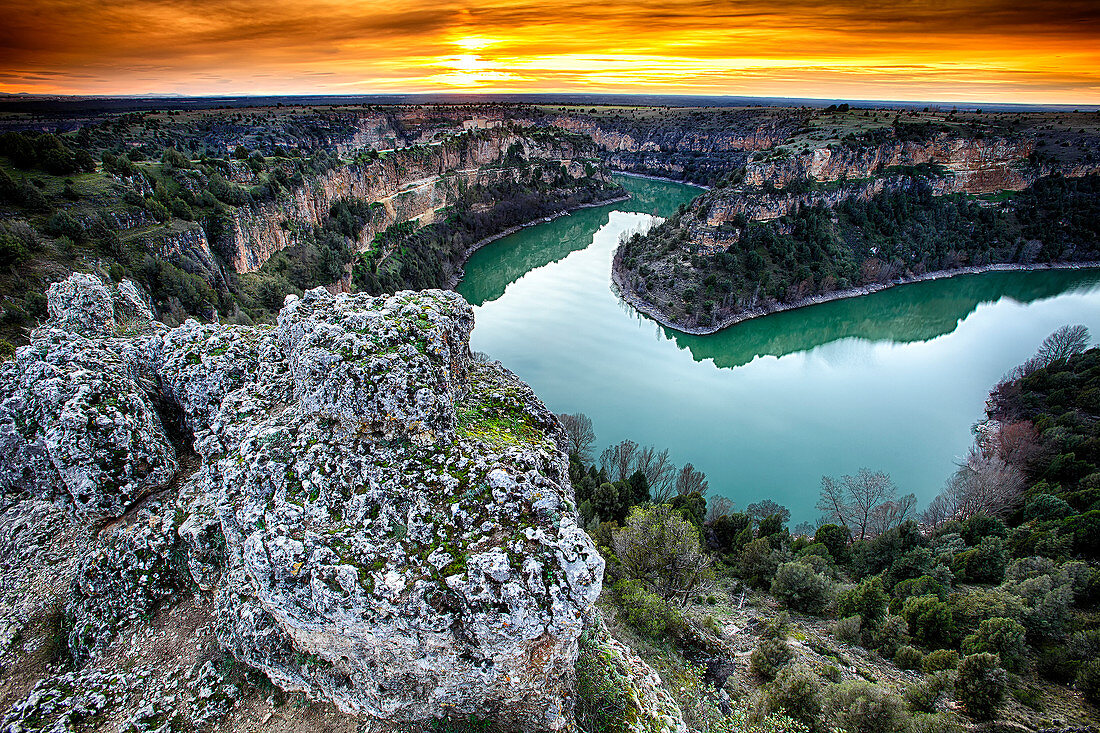 View Of San Frutos Hermitage And Gorges Of Duraton River