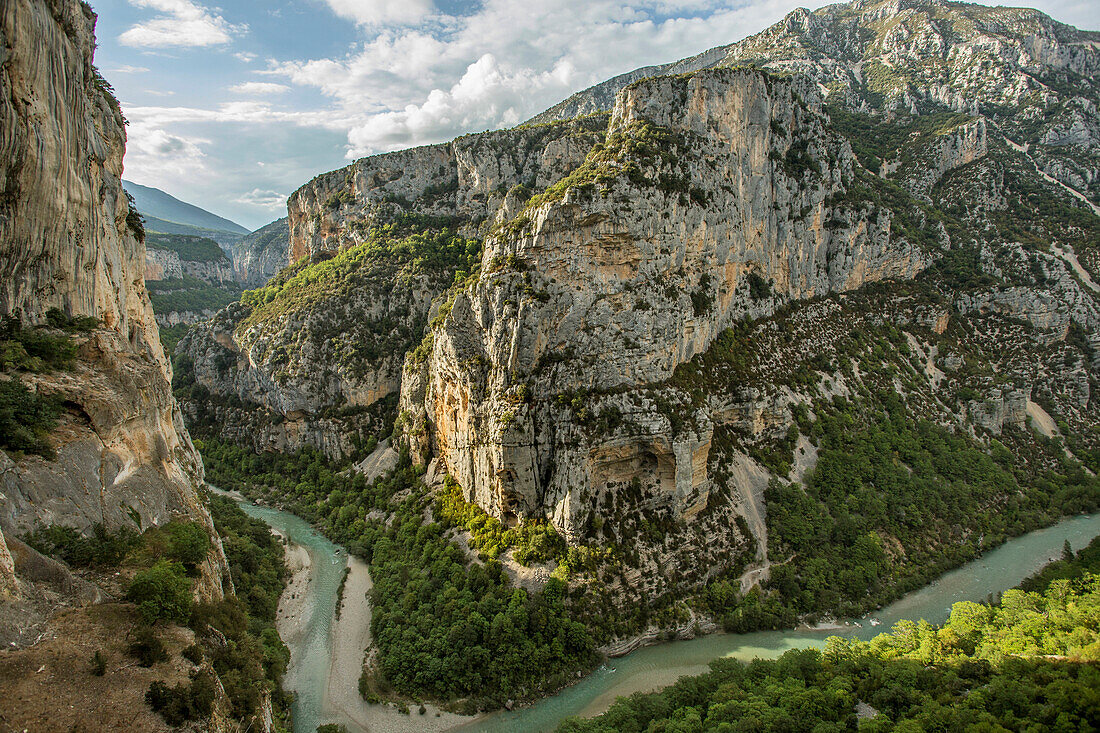 View Over The Verdon Gorge, France