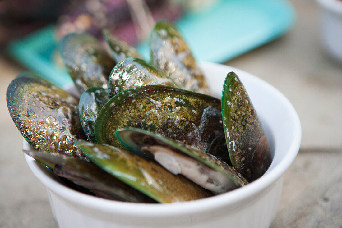 Cooked Mussels In The Bowl