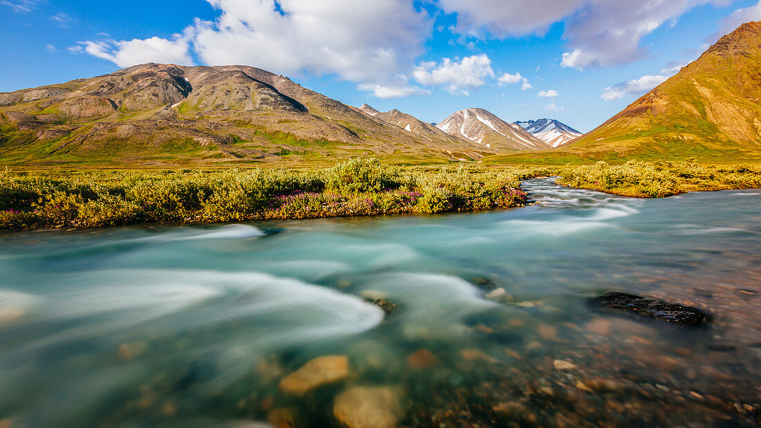 A River In Lake Clark National Park And Preserve, Alaska, Usa