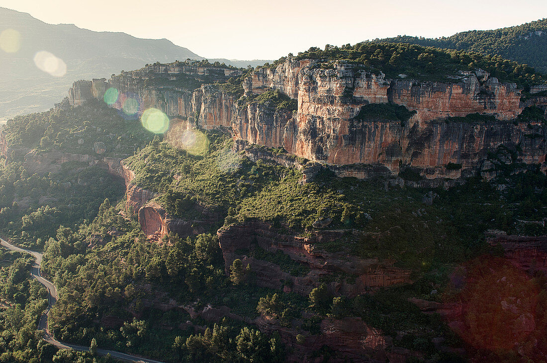 Cliffs At Siurana In The Vicinity Of The Montsant Natural Park, Catalonia, Spain