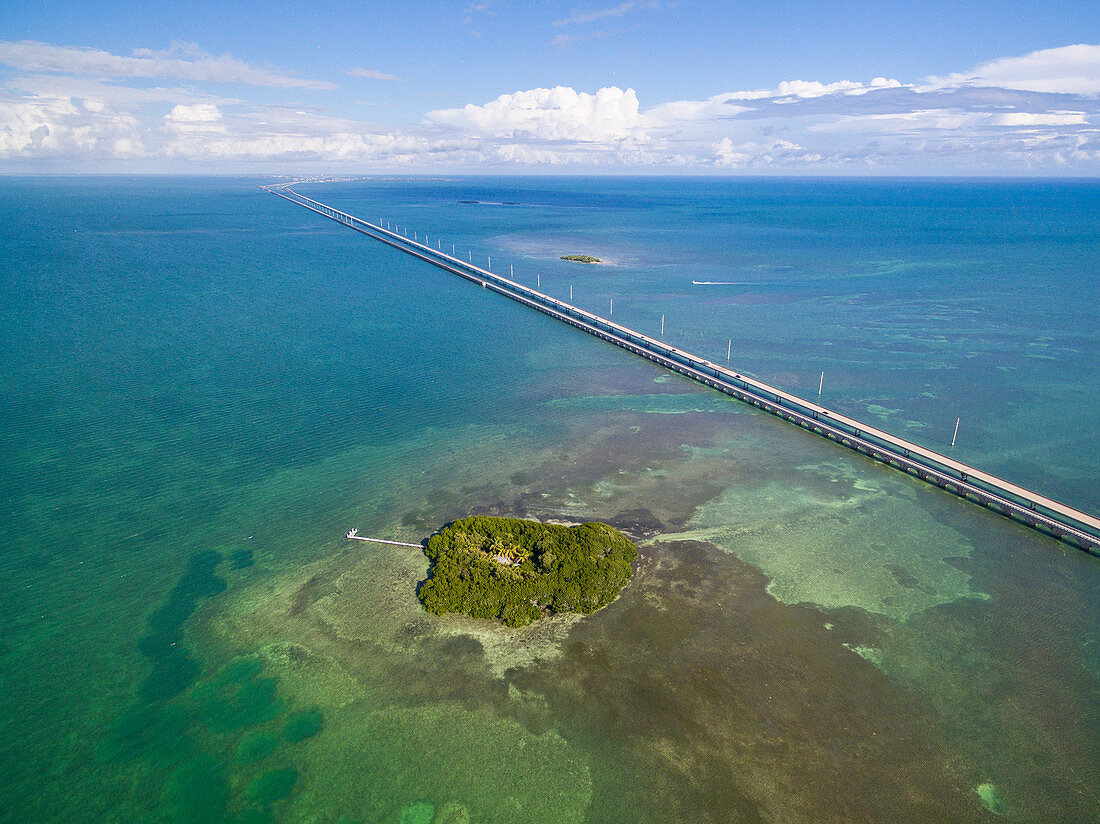 Scenic Aerial View Of Big Pine Key In Florida