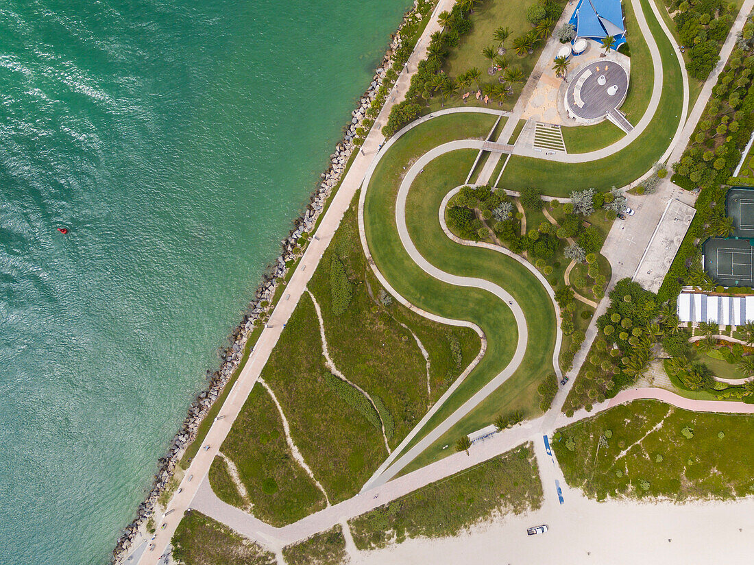 High Angle View Of Miami Beach