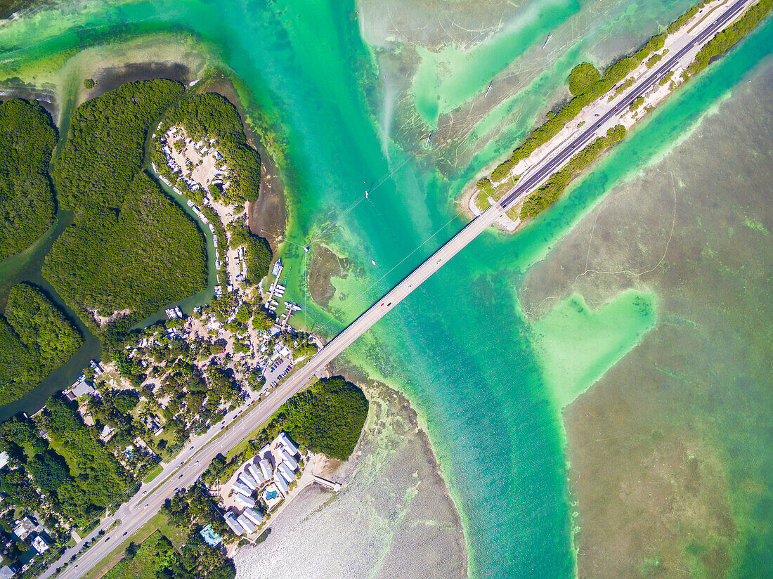 Miami City From Above In Florida, Usa