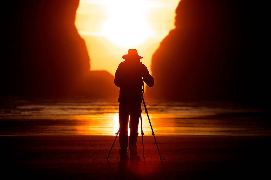 Amazing Sunset At Second Beach At Olympic National Park