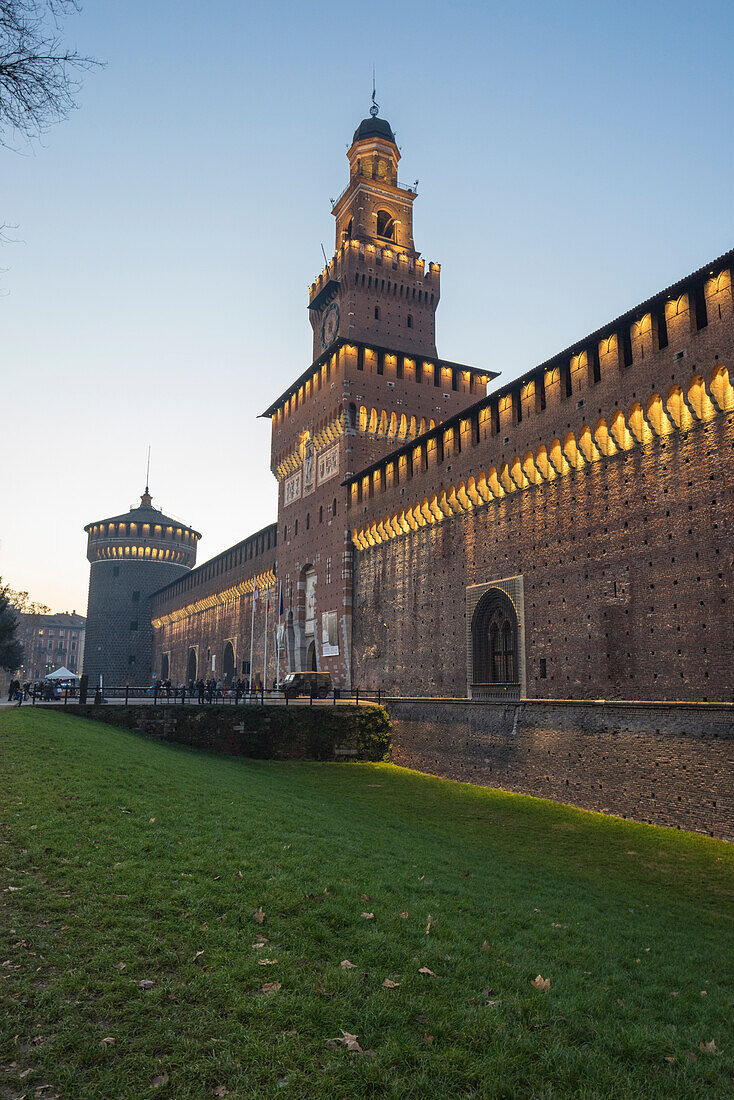 Milan, Lombardy, Italy,  The Castello Sforzesco