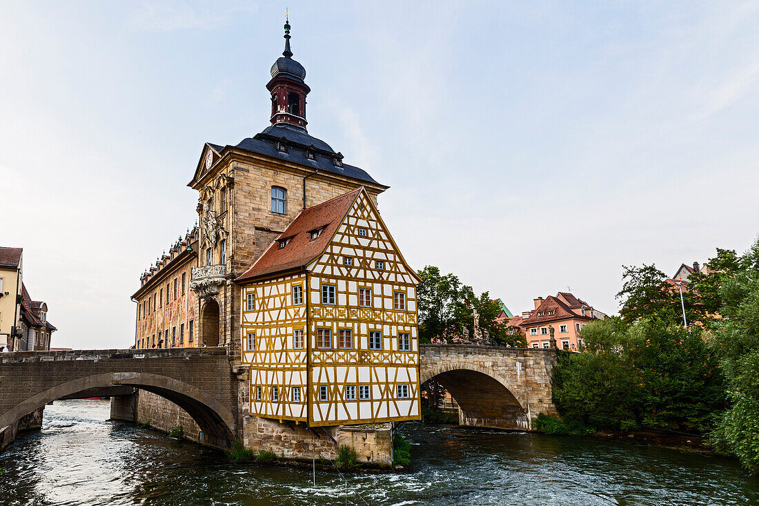 Bamberg, Bayern, Deutschland, Europa, Die typischen Häuser im Bamberg