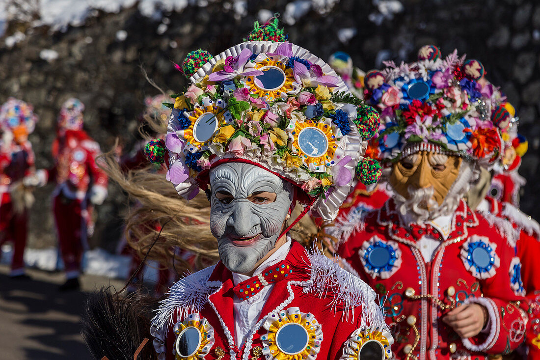 Aosta Valley , Valle d’Aosta , Europe, Italy, Allein,  Alpine carnival Coumba Freida