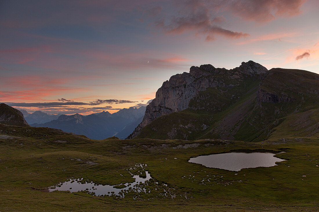 Baste Lake, Mondeval, San Vito di Cadore, Belluno, Veneto, Italy