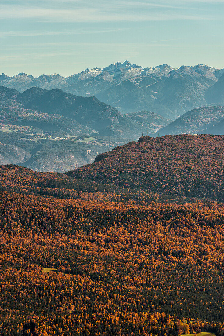 Italy, Trentino Alto Adige, Penegal Mount view from Luco peak