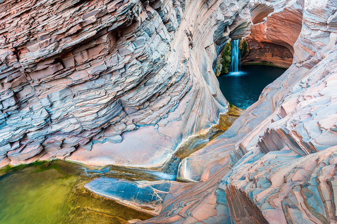 Hamersley-Schlucht, Spa-Pool, Karijini-Nationalpark, Nordwest, Westaustralien