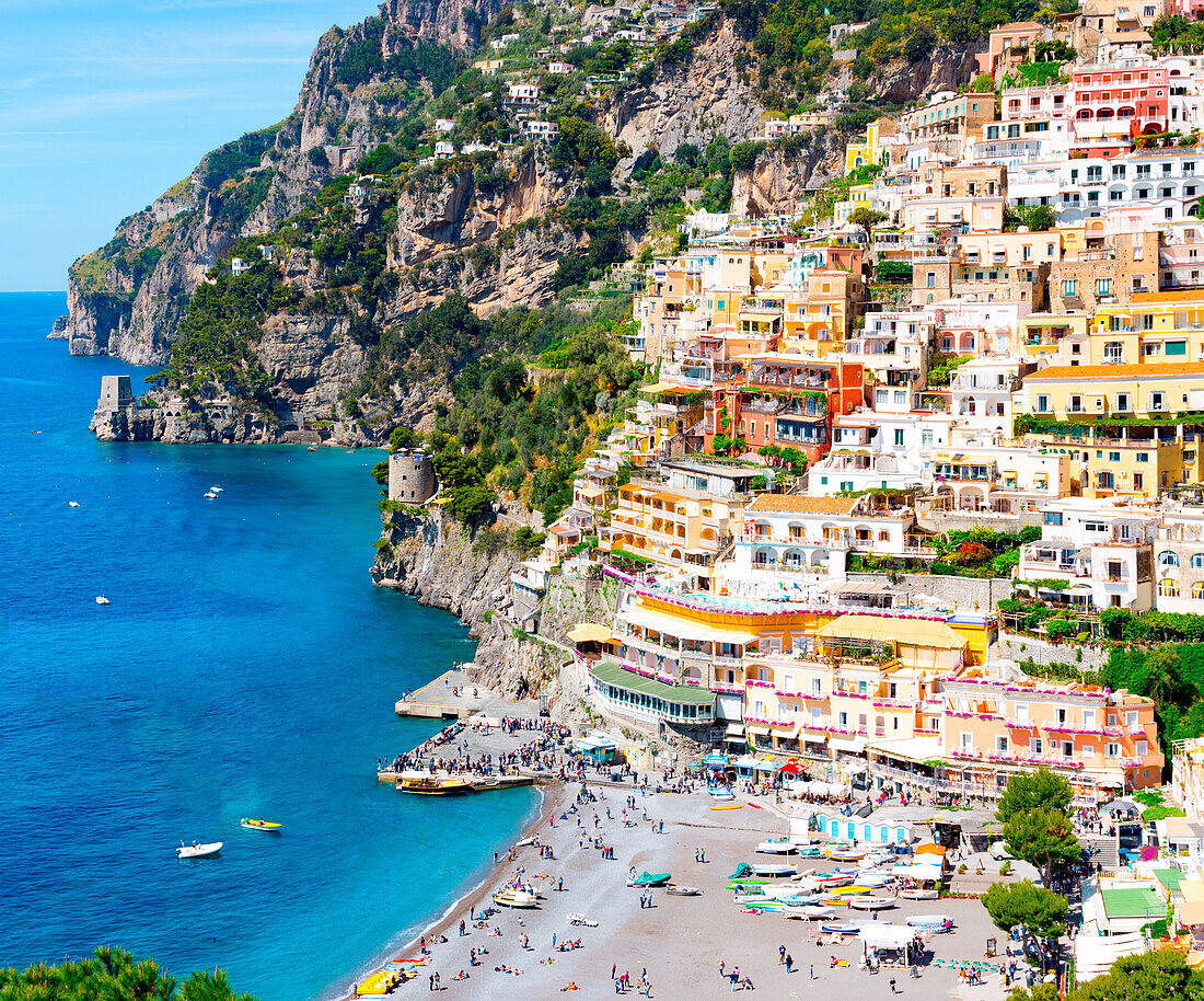 Positano, Amalfiküste, Kampanien, Italien