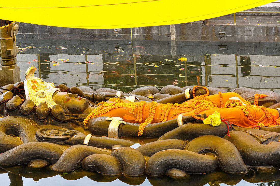 Sleeping Floating Vishnu, Budhanikhanta, Kathmandu, Nepal, Asia