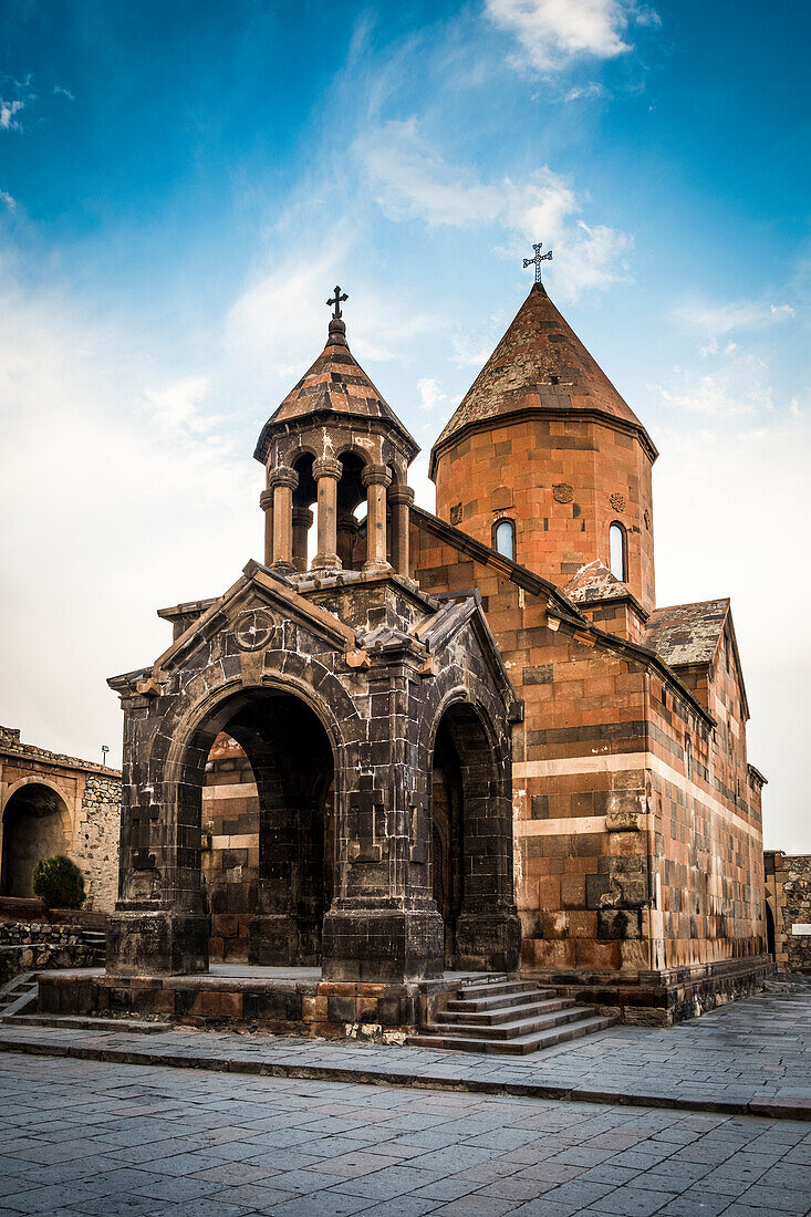 Khor Virap Armenian Apostolic Church monastery, at the foot of Mount Ararat, where St,  Gregory the Illuminator was imprisoned, Yerevan, Ararat plain, Armenia, Caucaus, Eurasia