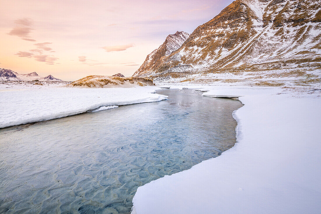 Haukland beach, Lofoten Islands, Norway