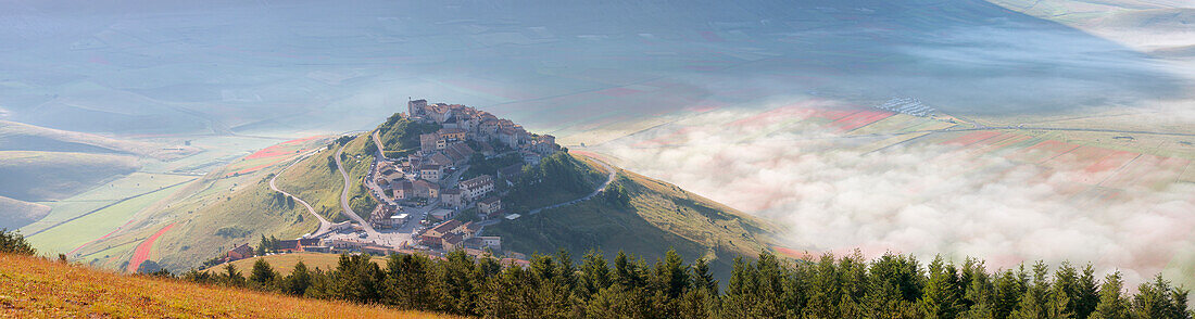 Europa, Italien, Umbrien, Bezirk Perugia, Castelluccio von Norcia