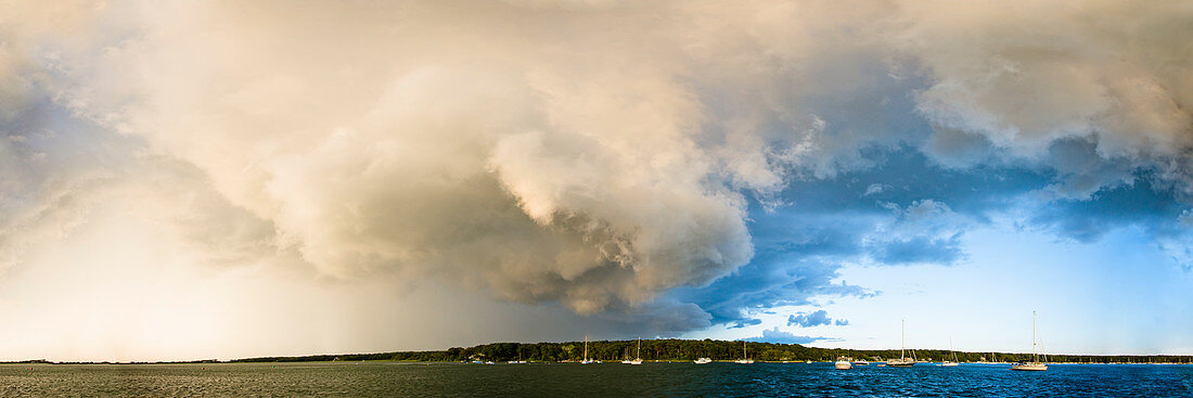 An Incoming Summer Storm Seen From Lake Tashmoo In Martha's Vineyard