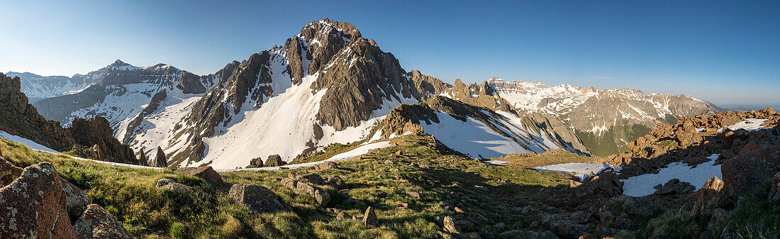 Panoramic View Of Mount Sneffels From Blaine Peak In Colorado