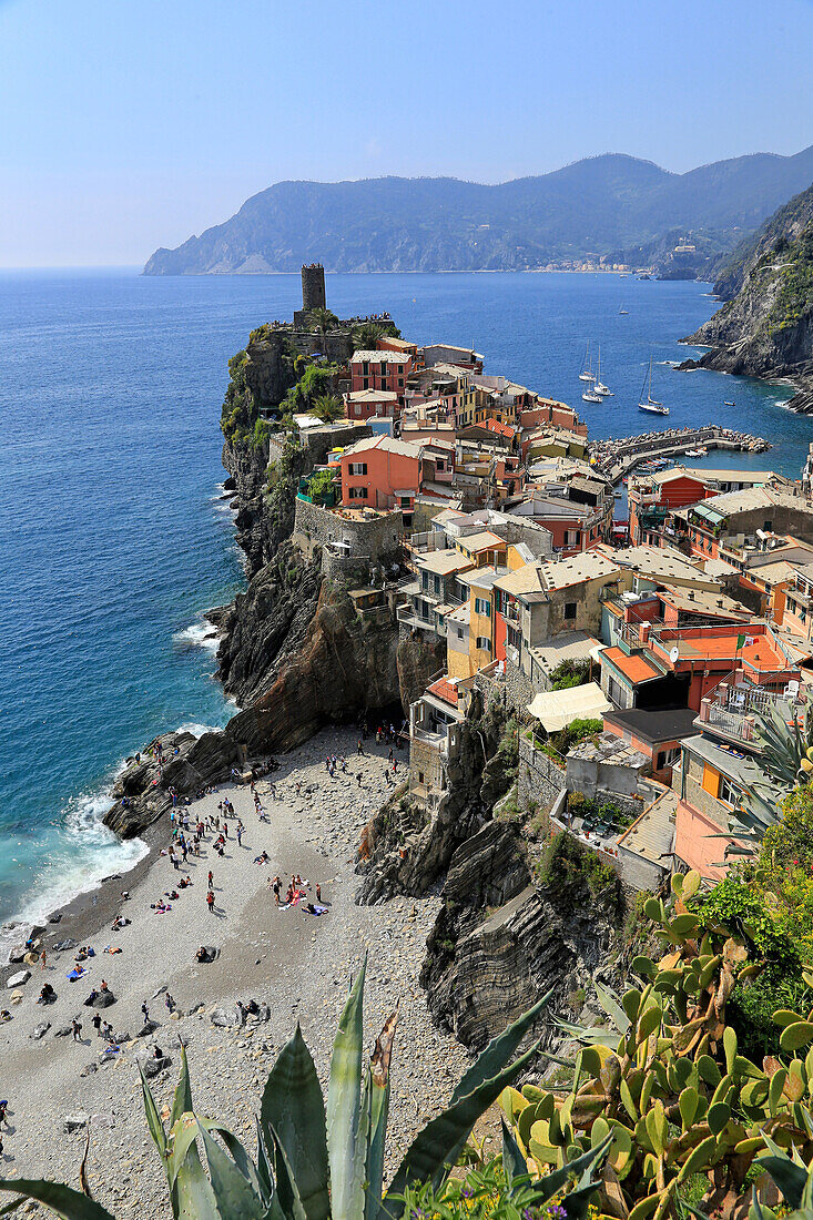 Vernazza, Italian Riviera, Cinque Terre, UNESCO World Heritage Site, Liguria, Italy, Europe