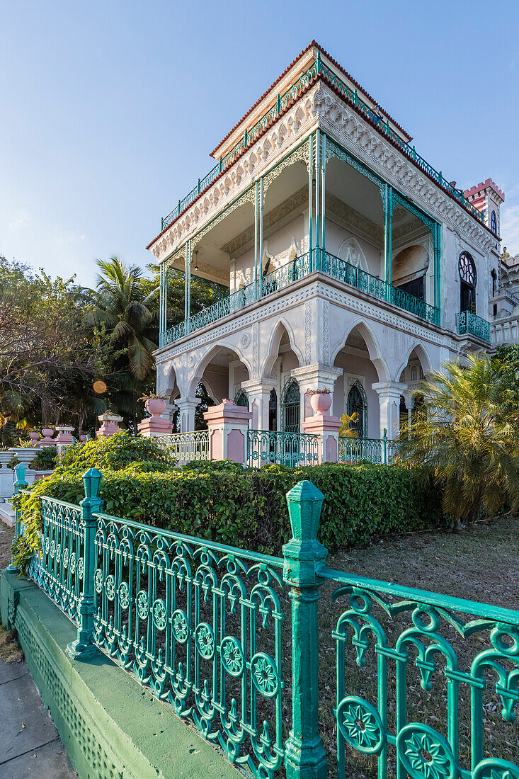 Exterior view of Palacio de Valle (Valle's Palace), Punta Gorda, Cienfuegos, Cuba, West Indies, Caribbean, Central America