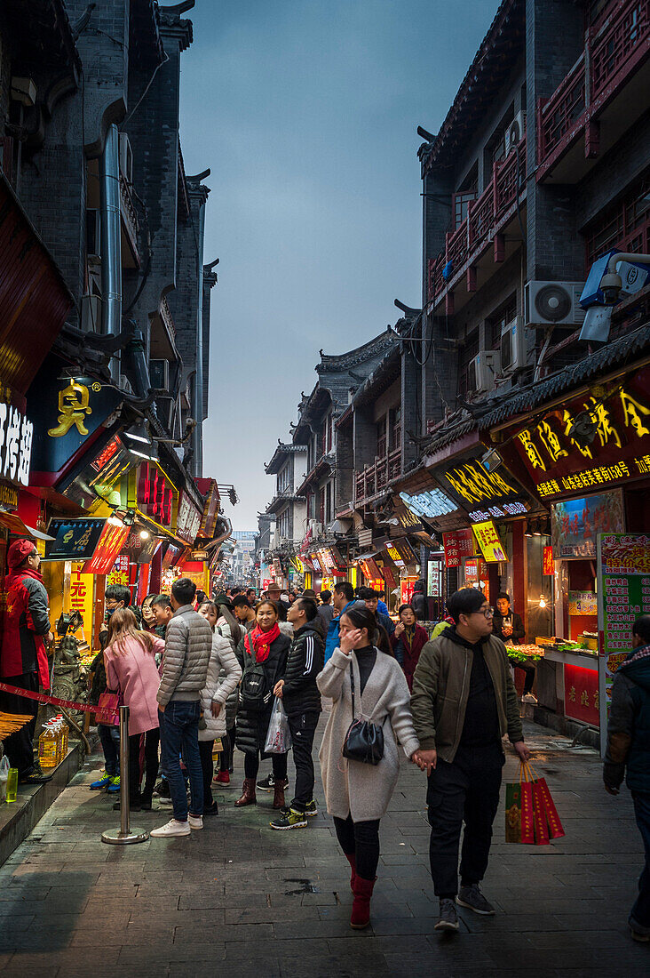 Street food in Jinan, Shandong province, China, Asia