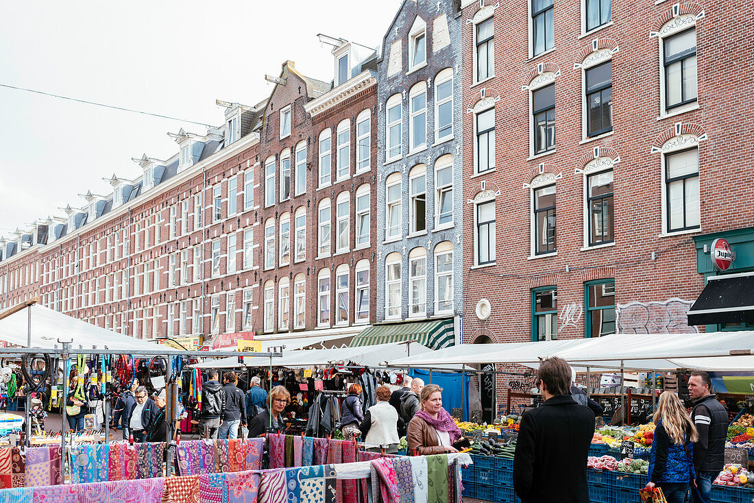 Albert Cuyp Market, De Pijp Quarter, Amsterdam, Niederlande, Europa