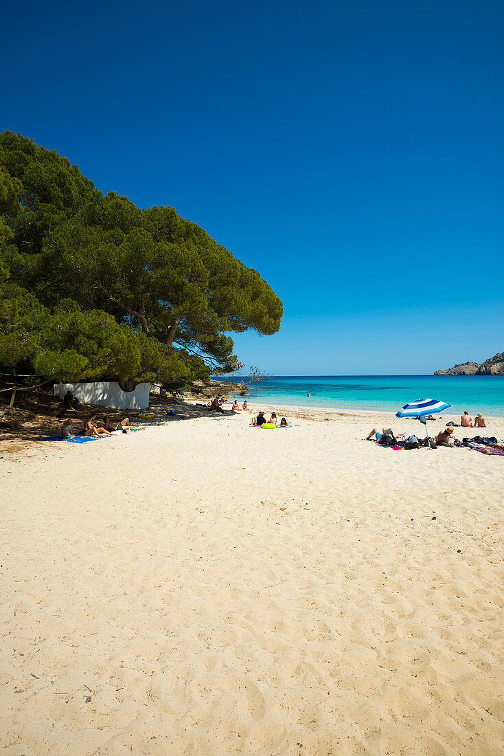 Strand, Cala Guyá, Cala Rajada, Mallorca, Balearen, Spanien