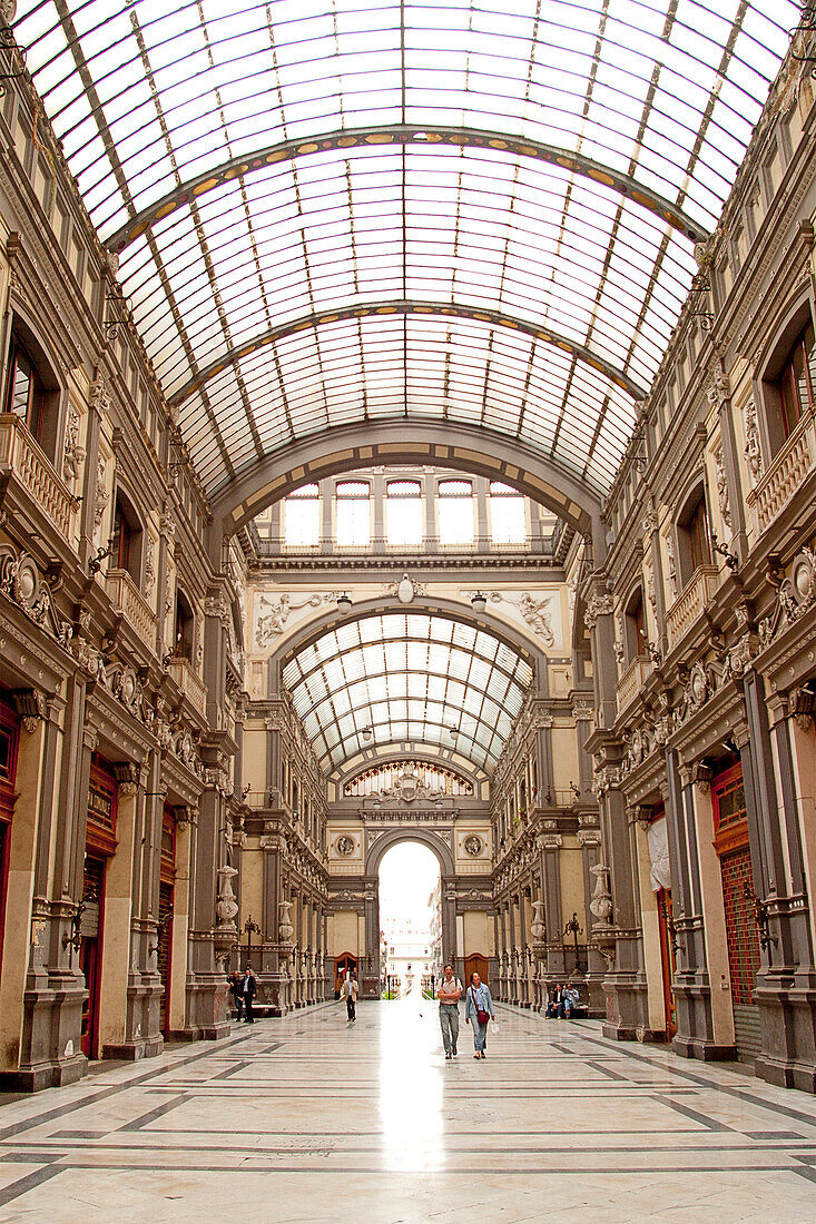 Off the north end of Dante at 1 Via Enrico Pessina, you will find the very beautiful but empty Art Nouveau Galleria Principe di Napoli, built in 1839.