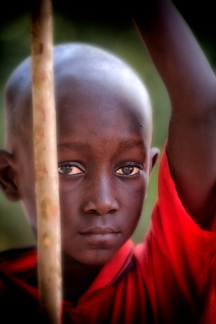 Senegalese Boy in St Louis in Senegal West Africa