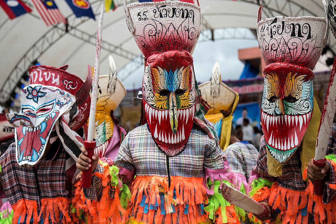 Images from the Ghost Festival (Pee Ta Khon) in Dansai, Thailand