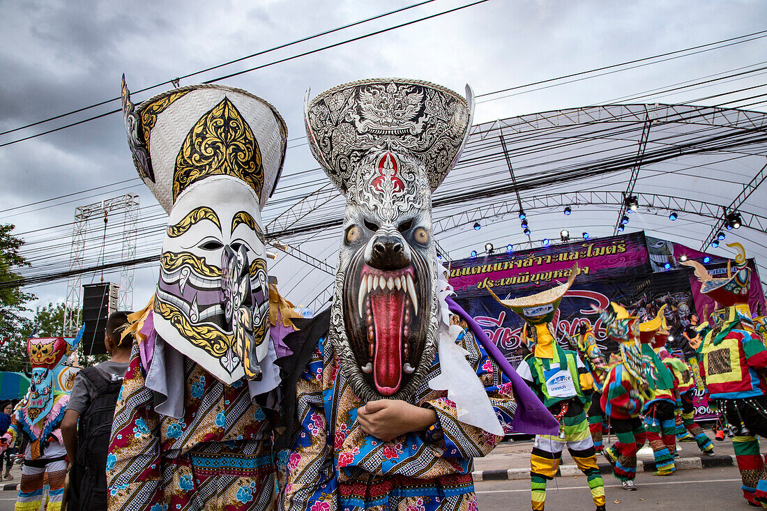 Images from the Ghost Festival (Pee Ta Khon) in Dansai, Thailand