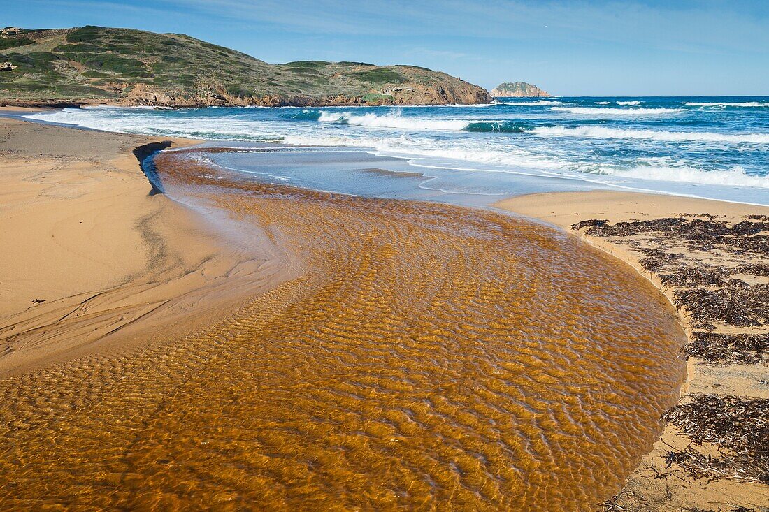 Torrent of water at Binimel·la, Menorca, Balearic Islands, Spain