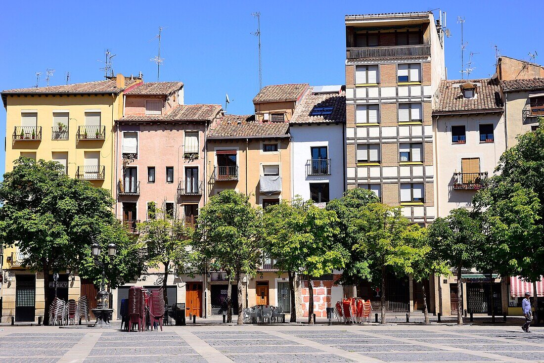 Cathedral's square of Logroño, Spain