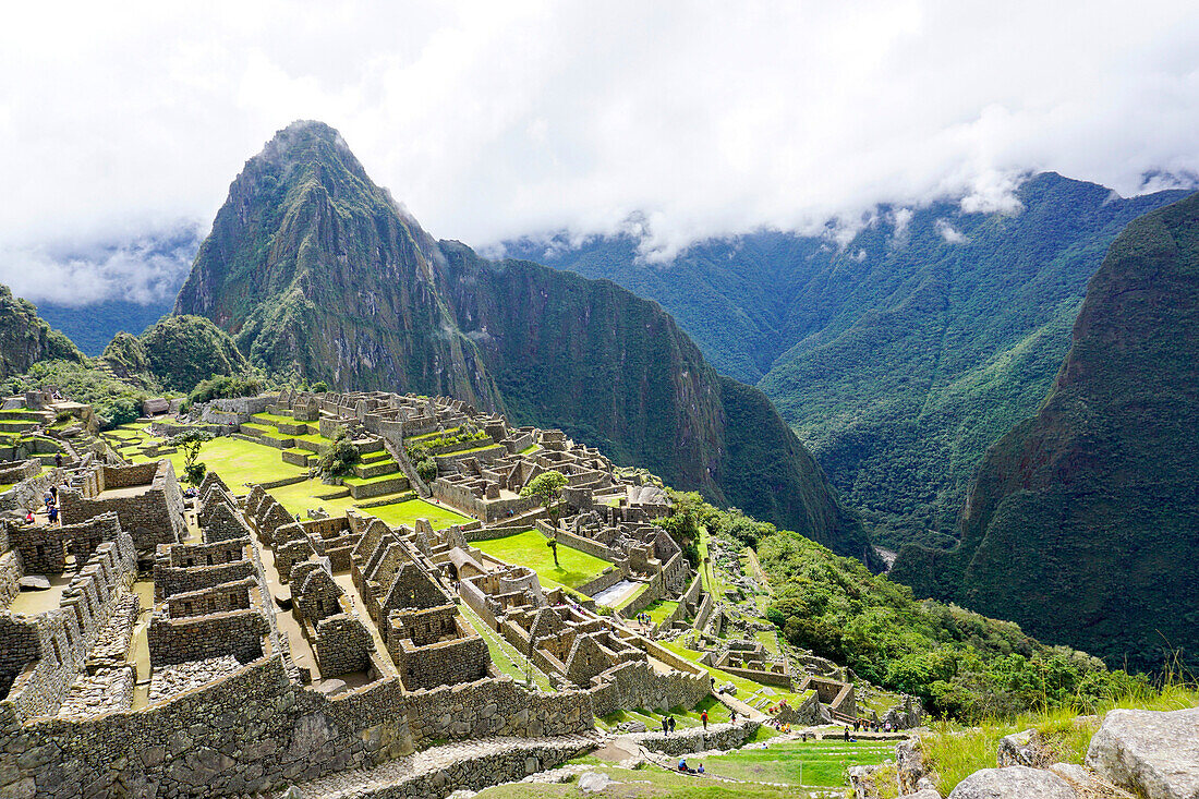 Peru, Cuzco, Alte Ruinen von Machu Picchu.
