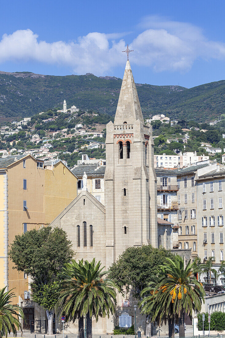 View of the historic town of Bastia, East Corsica, Corsica, Southern France, France, Southern Europe, Europe