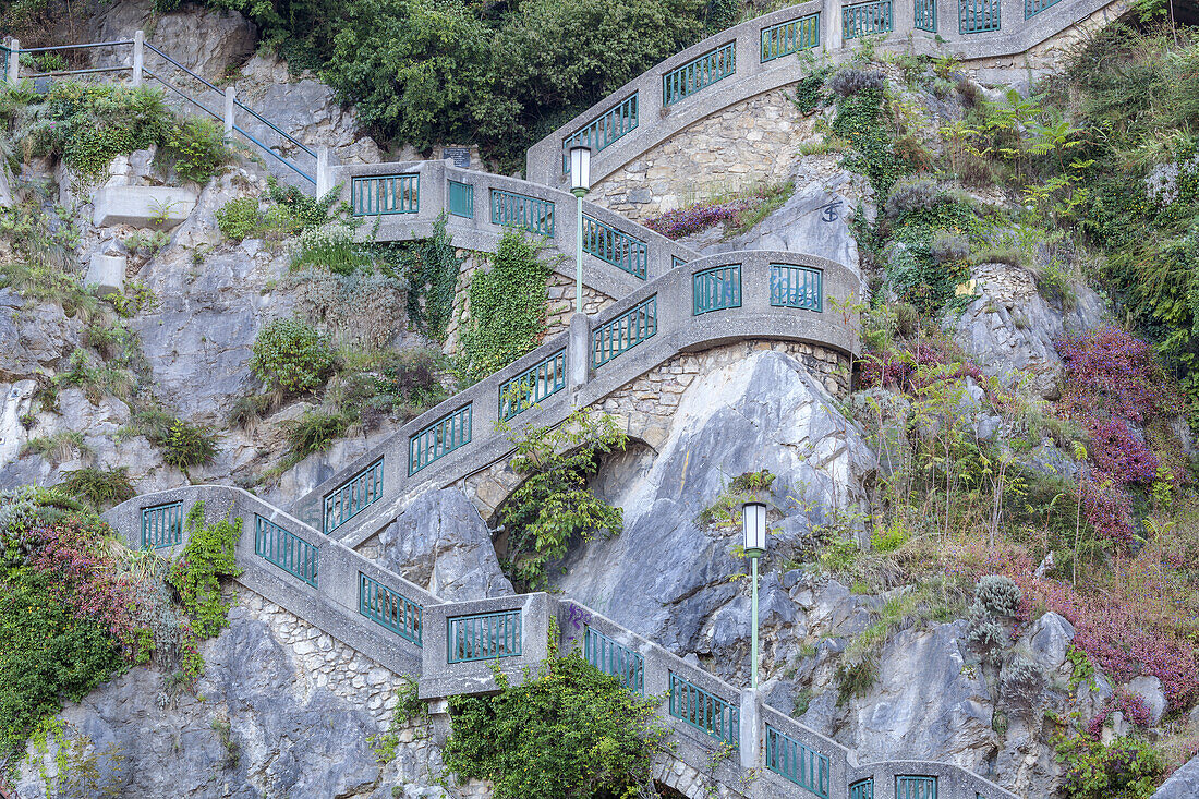 Treppe auf den Schloßberg, Graz, Steiermark, Österreich, Europa