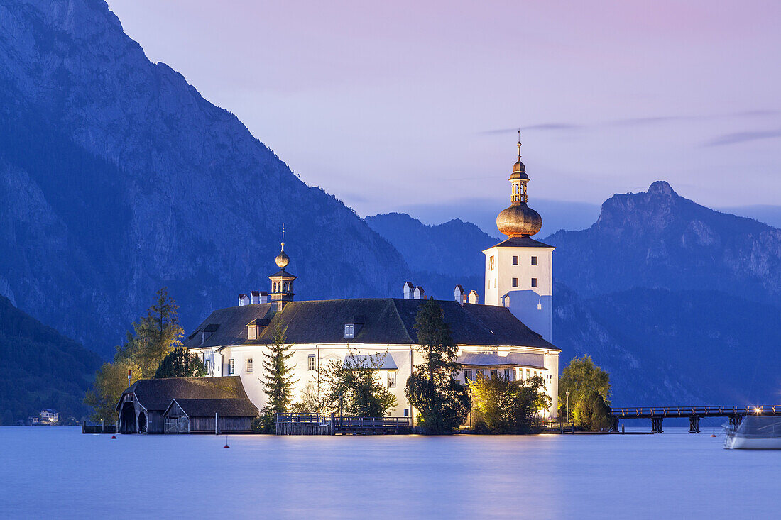 Castle Ort in lake Traunsee in Gmunden, Salzkammergut, Upper Austria, Austria, Europe