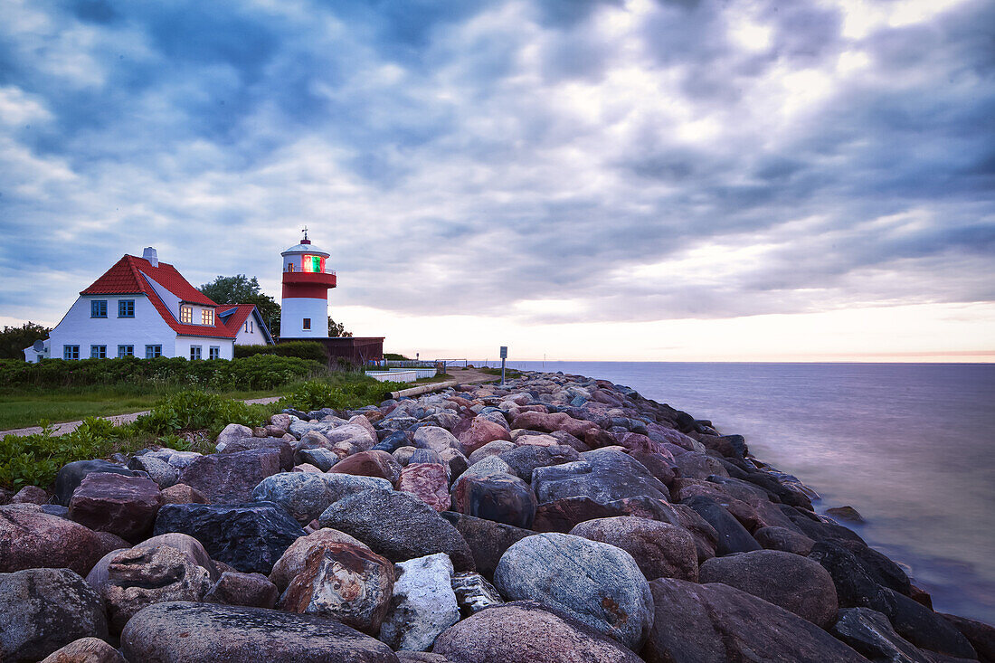Hou Fyr Lighthouse, Baltic Sea, Langeland, Denmark