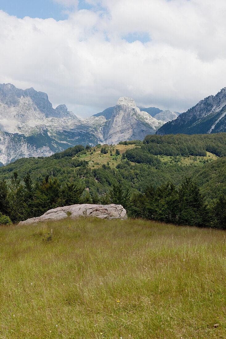 dramatic mountain scene, Theth, Albanian alps, Albania