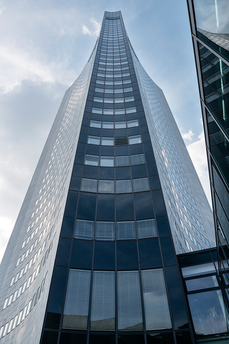 Hochhaus des MDR (Mitteldeutscher Rundfunk), Leipzig, Sachsen, Deutschland