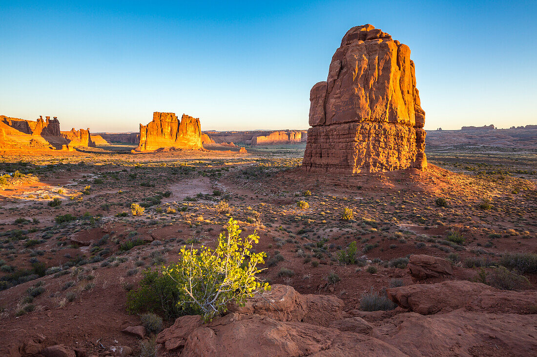 Landscape from La Sal Mountains Viewpoint, Arches National Park, Moab, Utah, United States of America, North America